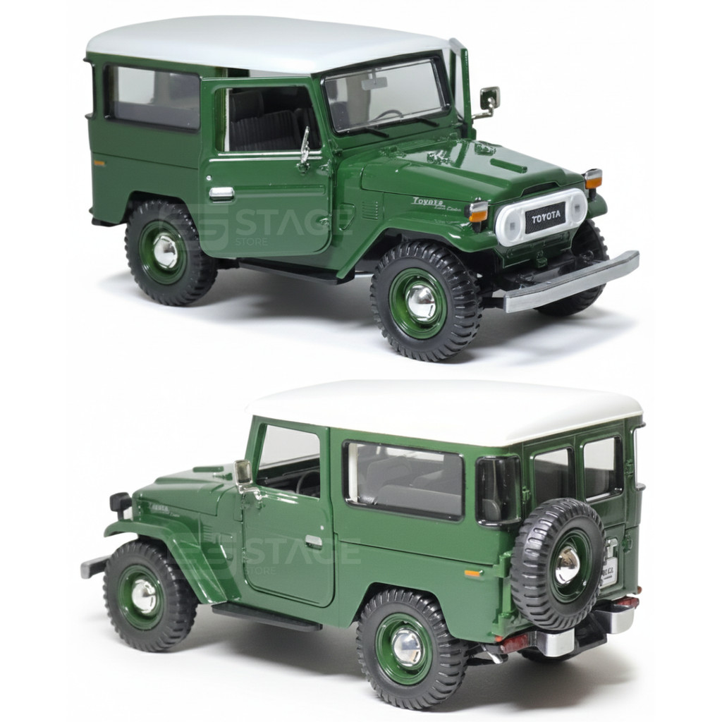 Miniatura De Ferro Toyota Land Cruiser FJ40 Bandeirante 1/24