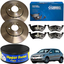 Kit Disco + Pastilha Gol G5 1.0 1.6 Aro 2008 2009 2010.