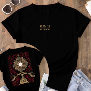 Camiseta Tradicional Sagrada Comunhão Blusa Cristã 100% Algodão Unissex em Oferta na Shopee