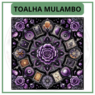 Toalha para Jogo de Tarot 0,70x0,70cm Mulambo em Oferta na Shopee