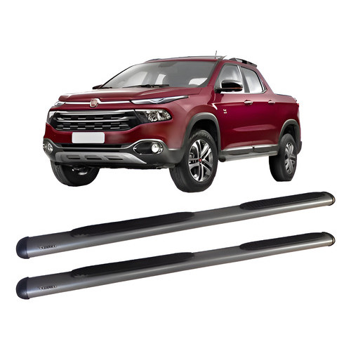 Estribo Fiat Toro Oblongo Oval Grafite Grafite