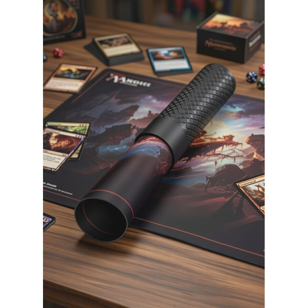 Case Tubo para Playmat TCG 61x35cm | Porta Playmat para Magic Pokémon Yu-Gi-Oh | Proteção e Transporte Seguro