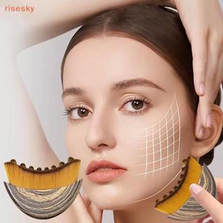 [risesky] Escova Facial Para Contorno Linfático , Seca Rosto , Tamanho S , Massageador Esculpir A Pele , Ferramenta De M em Oferta na Shopee