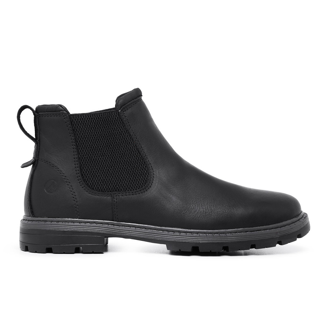 Botina Country Bota Masculina Couro Legítimo Calce Fácil Palmilha Gel Confortável Trabalho Social