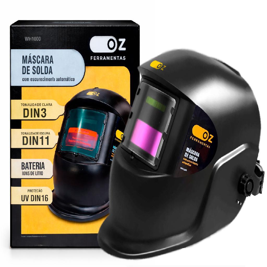 Mascara De Solda Automática Capacete Auto Escurecimento Ozline em Oferta na Shopee