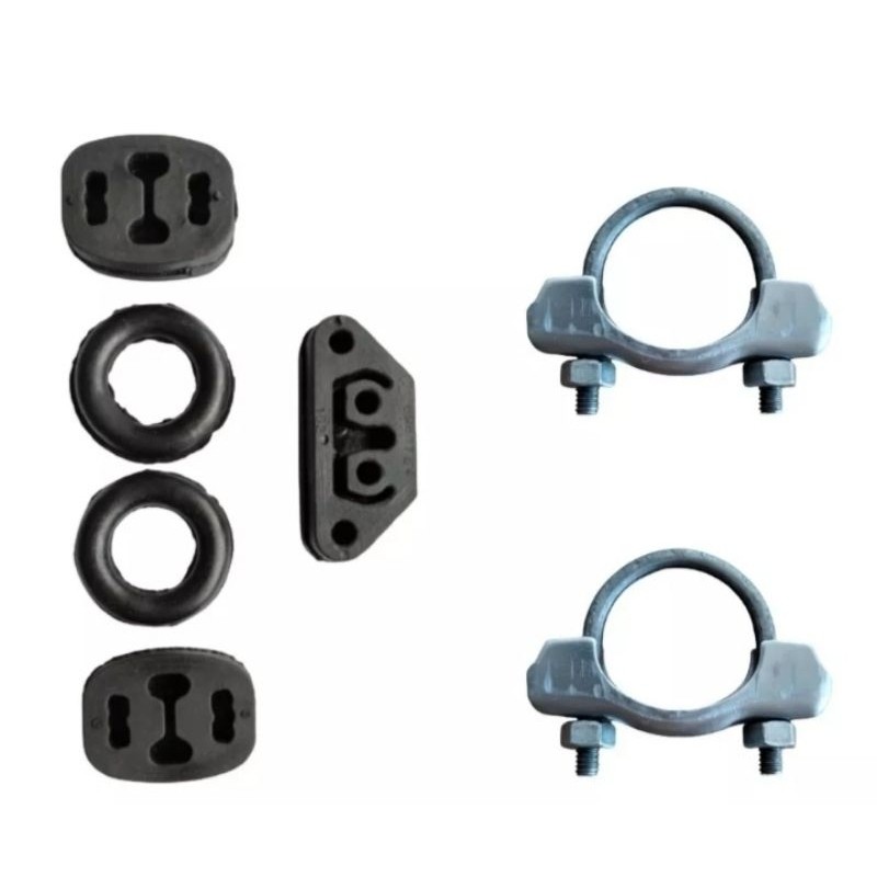 Kit Coxim Escapamento + Braçadeiras Uno Fiorino