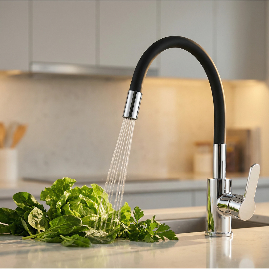 Torneira Gourmet Flexível Silicone Para Cozinha Banheiro Para Pia Bancada Suporta Agua Quante E Frio em Oferta na Shopee