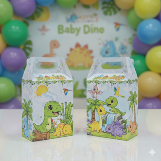 Até 30un Caixinhas Maleta Surpresa Maletinha / lembrancinha  Festa - Dino Baby Dinossauro em Oferta na Shopee