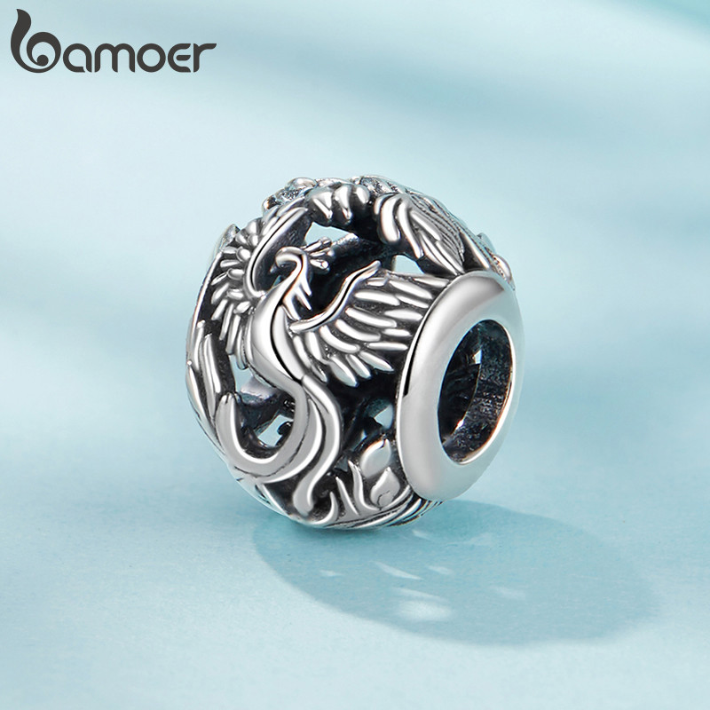 Bamoer Bead Phoenix Pingente DIY Pulseira Colar Acessórios Para Presentes Femininos · foto 2