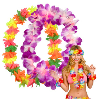 Colar Havaiano Colorido Fantasia Festa Balada - Cod Col001 em Oferta na Shopee
