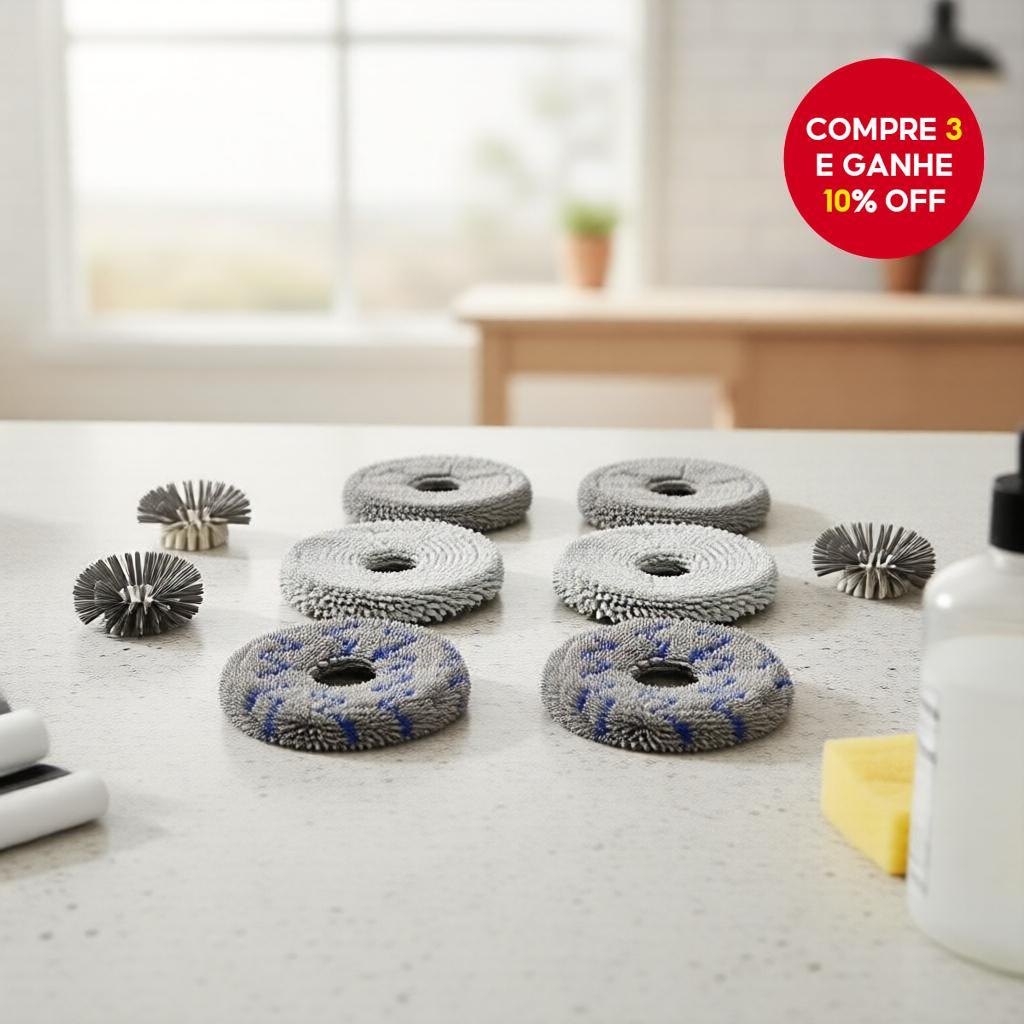  Panos de Limpeza Universais para Aspiradores Ecovacs, Xiaomi, Roborock, Dreame