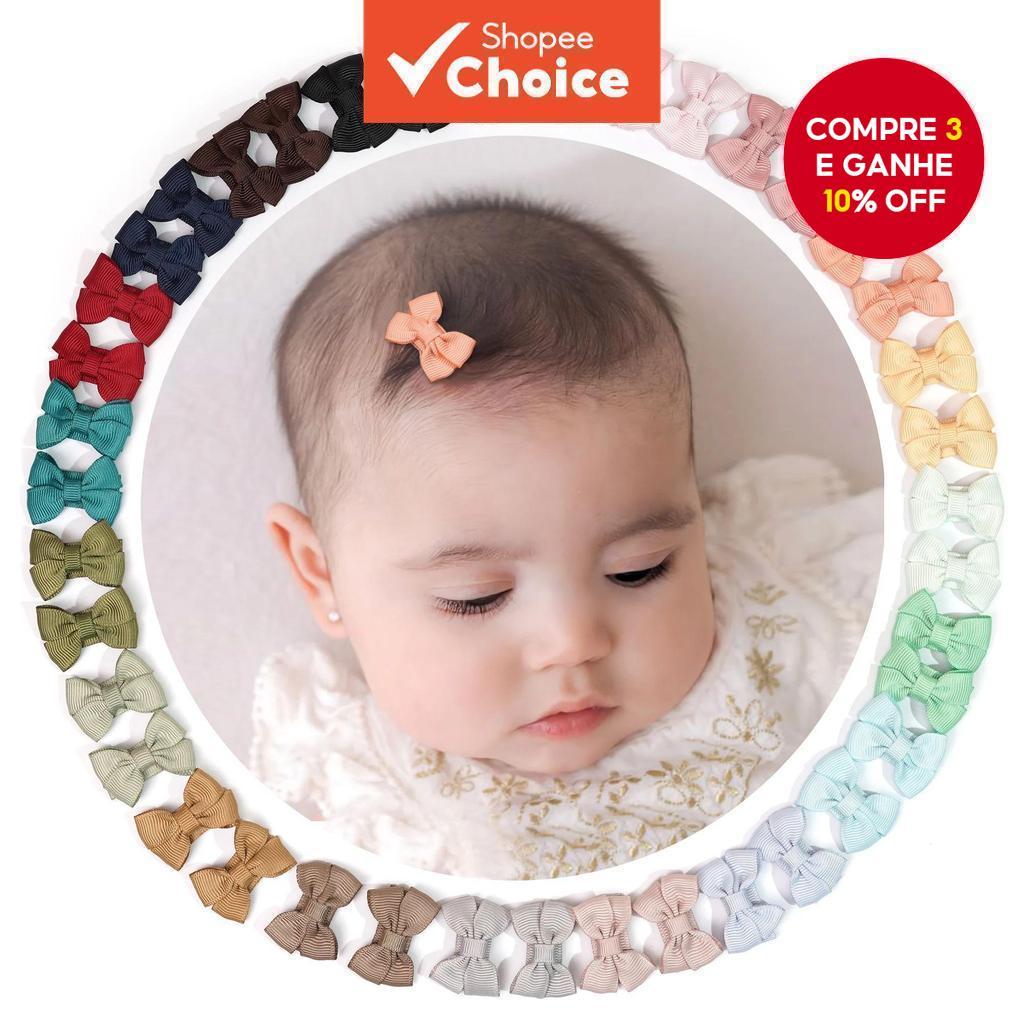  Laços de cabelo para pequenas meninas bebês, presilhas de fita de cetim de 1,4 polegadas, adequados para bebês meninas