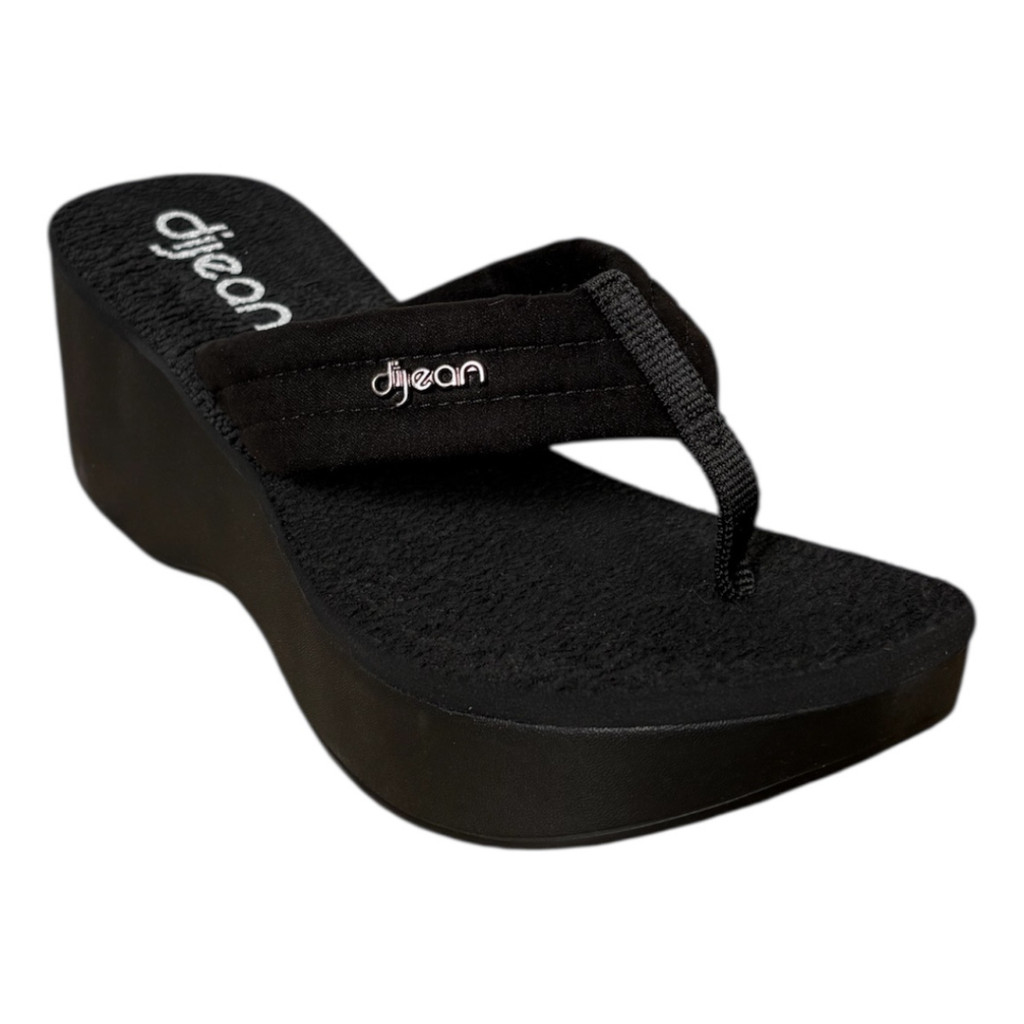 Chinelo Tamanco Plataforma Feminino Dijean 276 Salto Grosso Anabela Chinelão Atemporal Leve Original