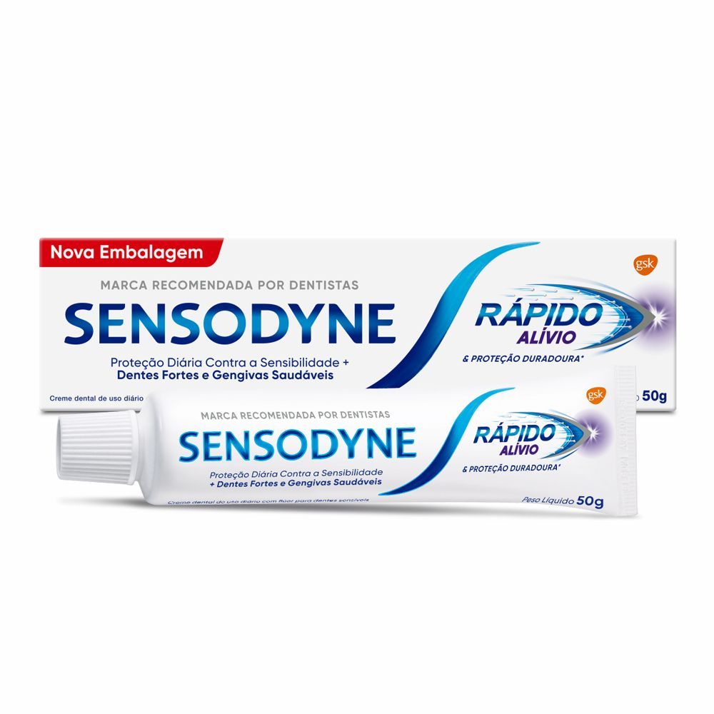 Creme Dental Sensodyne Premium Rápido Alívio 50g