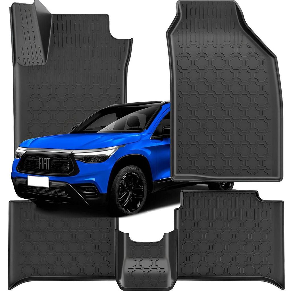Jogo de Tapete Bandeja Fastback 2022 em Diante 5pc Emborrachado