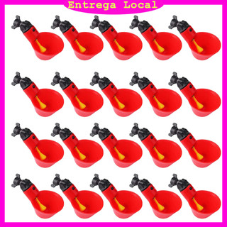 20 copos para aves automáticos,acessório de criação doméstica DIY para bebedouro de galinhas,pássaros,patos e codornizes