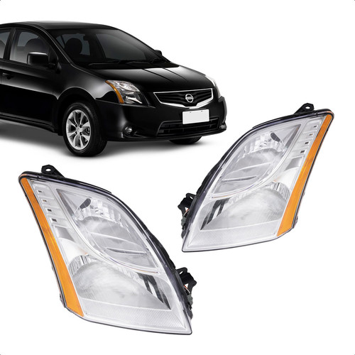 Farol Sentra 2010 2011 2012 2013 Cromado