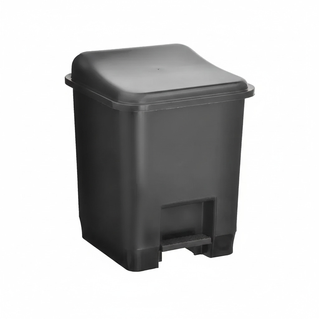 Lixeira Plástica Cozinha Quadrada C/Pedal 13L Santana