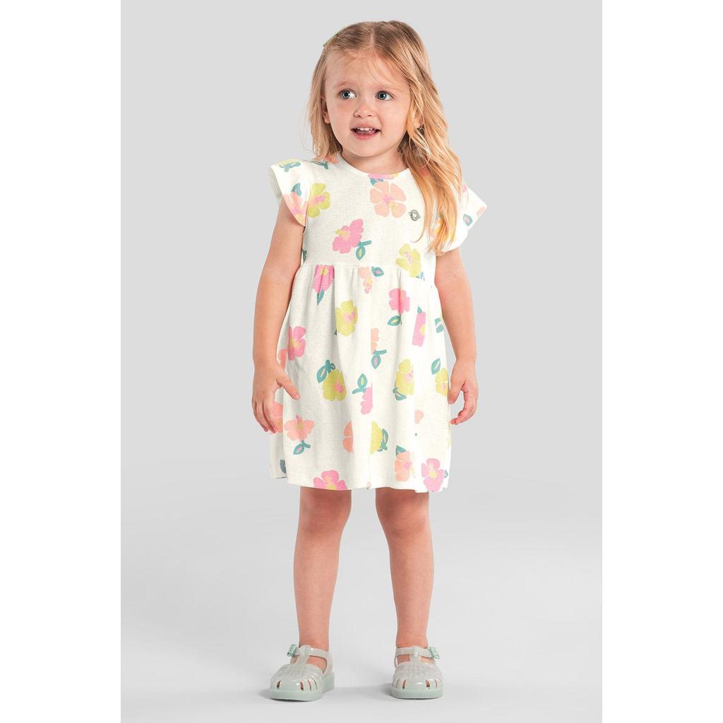 Vestido infantil menina florido Brandili em Oferta na Shopee