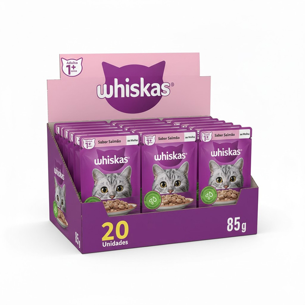 Ração Umida Whiskas Salmão Ao Molho - Comprar com Melhor Preço em Essenciais para Culinária