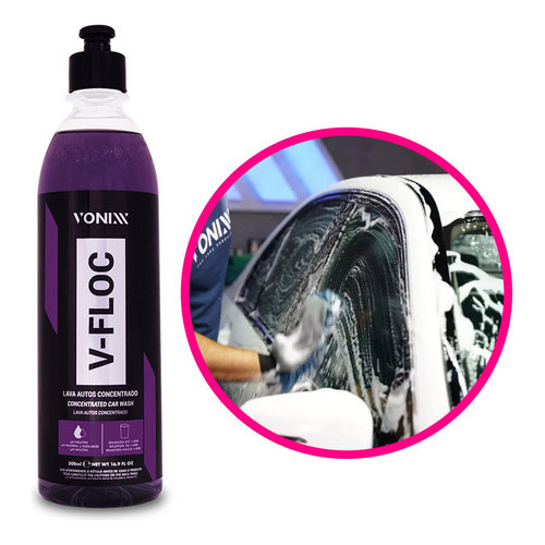 Shampoo Automotivo Concentrado Neutro Vonixx V-floc 500ml