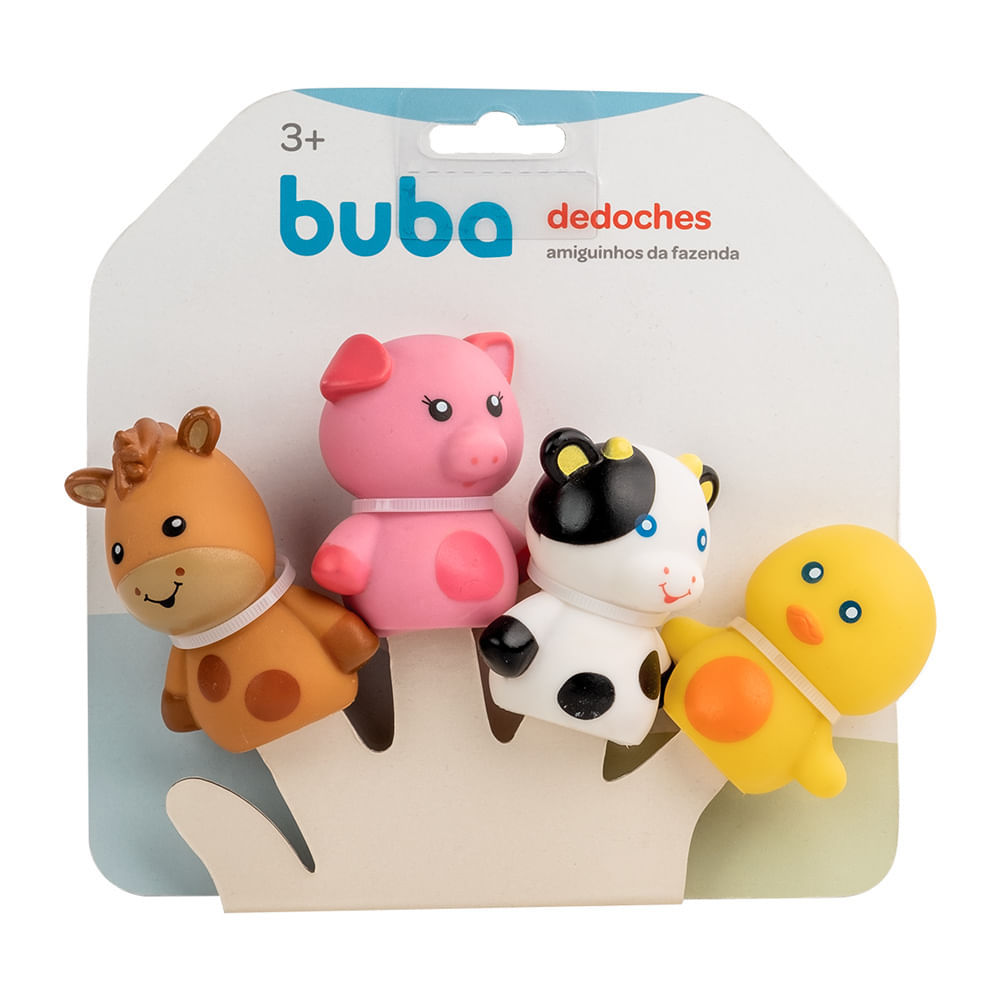Dedoches Buba Amiguinhos da Fazenda 3+ Meses em Oferta na Shopee
