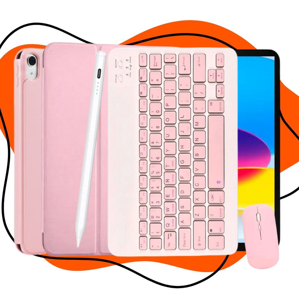 Kit Capa Smart Teclado Mouse E Caneta Para iPad 11