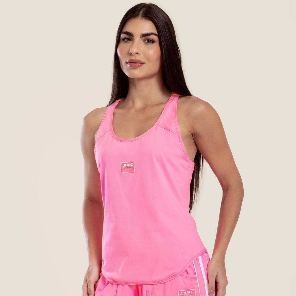 Regata Básica Rosa Confete Poliamida Soft
