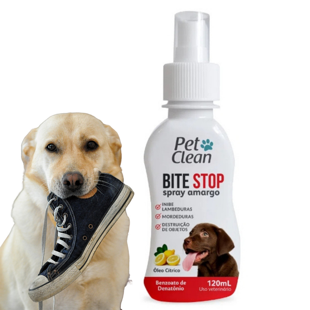 Adestrador Pet Clean No Bite Repelente Mordida Spray Amargo