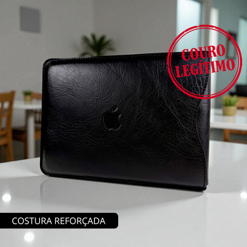 Capa Case Macbook Air 15 Couro Legítimo Premium WEEK c/ Aba