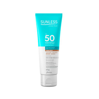 Protetor Solar Facial Com Cor Sunless FPS 50 60g - Bronze - VENCIMENTO AGOSTO 2026 em Oferta na Shopee