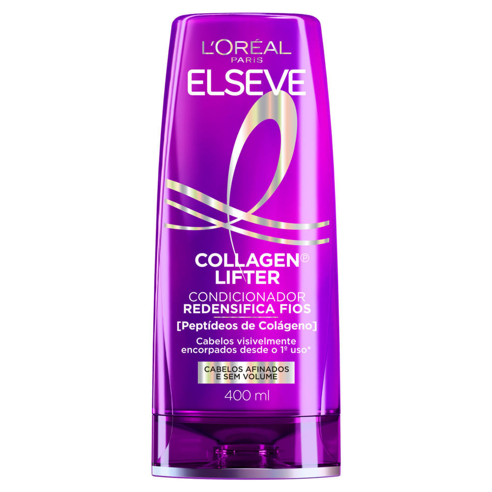 Condicionador Redensifica Fios L'Oréal Paris Elseve Collagen Lifter 400ml em Oferta na Shopee