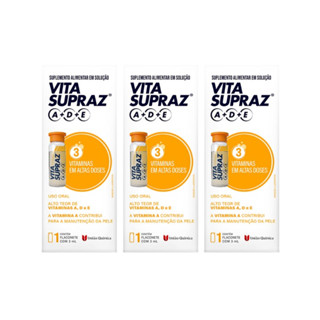 Kit 3 Vita Supraz A D E Flaconetes 3ml em Oferta na Shopee
