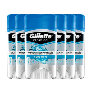 Kit Desodorante Gillette Mini Gel Cool Wave 45g - 6 Unidades em Oferta na Shopee