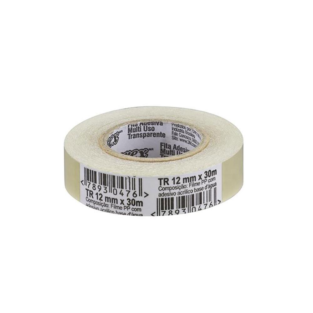 Fita adesiva durex transparente 12mmx30m 3M