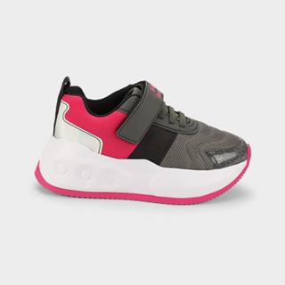 Tênis Infantil de Rodinhas Bibi Skatenis Cinza e Rosa em Oferta na Shopee