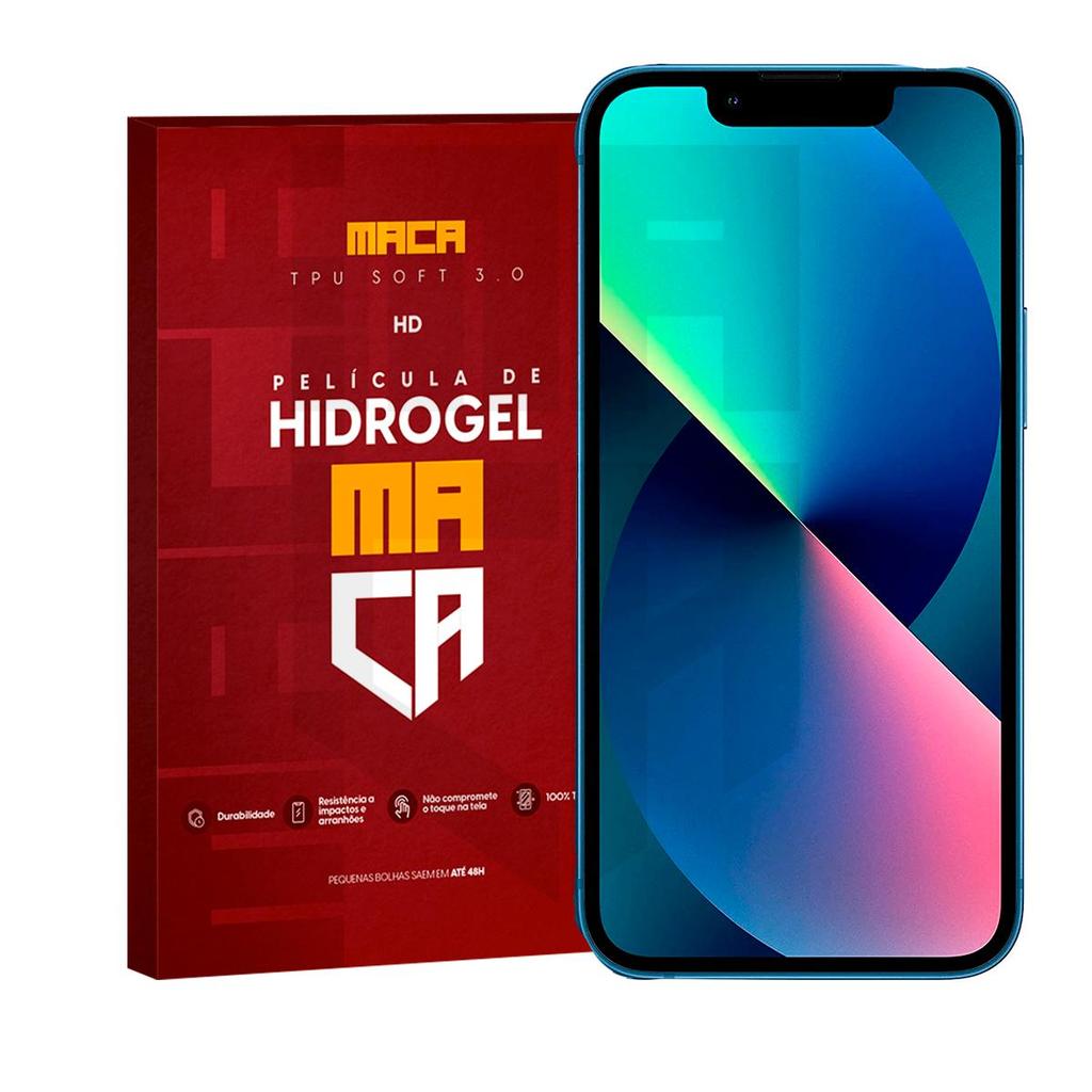 Película Hidrogel iPhone 13 / 13 Pro / 13 Pro Max / 13 Mini Frontal HD em Oferta na Shopee
