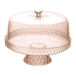 Boleira com Pé Petisqueira Plástico Citrino Glamour Plasútil em Oferta na Shopee