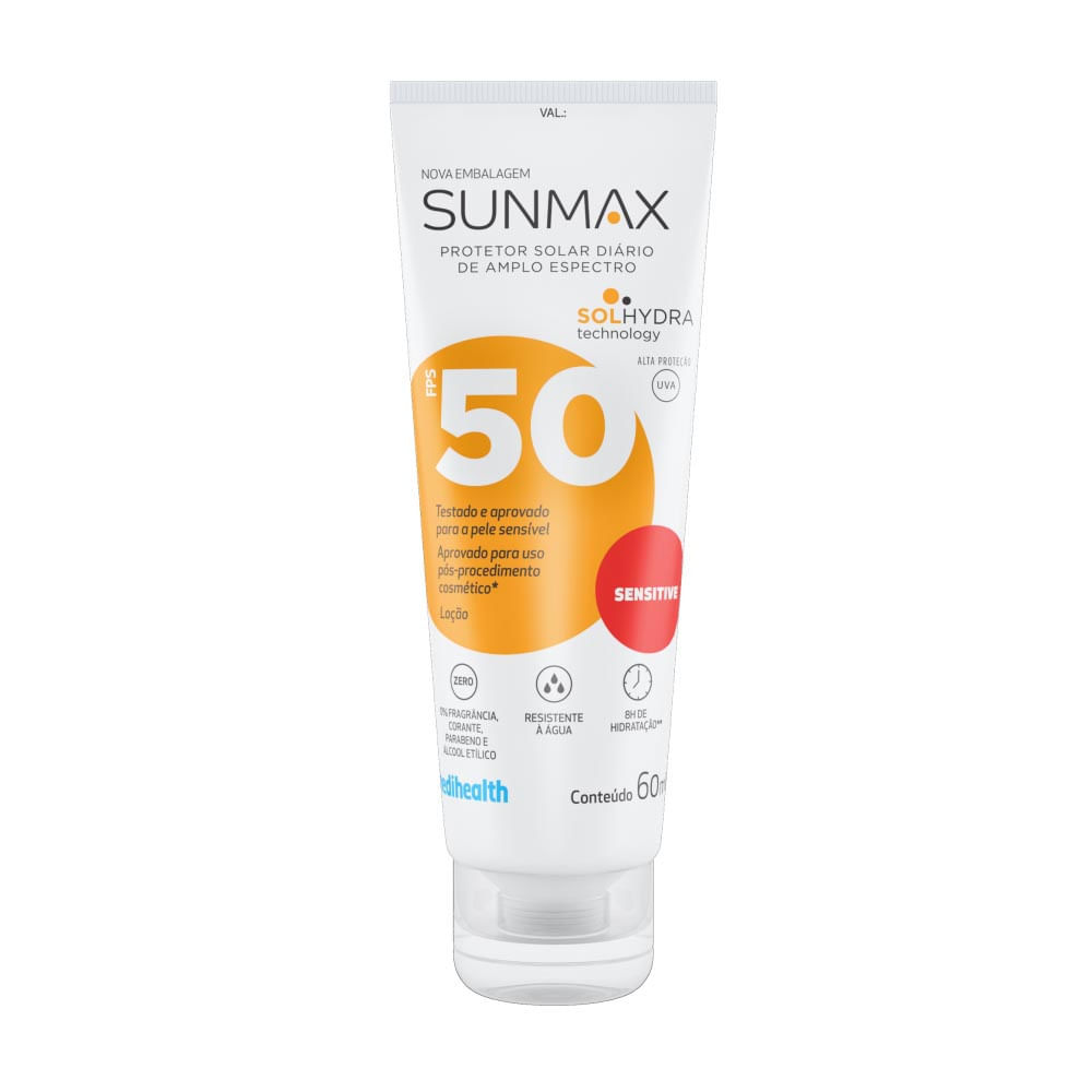Protetor Solar Sunmax Sensitive FPS 50 Loção Oil Free 60ml em Oferta na Shopee
