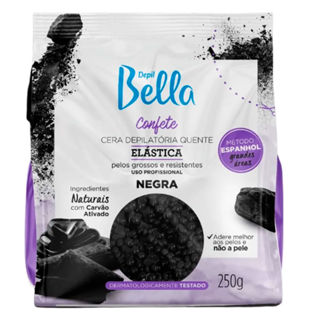 Cera Depilatória Quente Depil Bella Confete Negra 250g em Oferta na Shopee