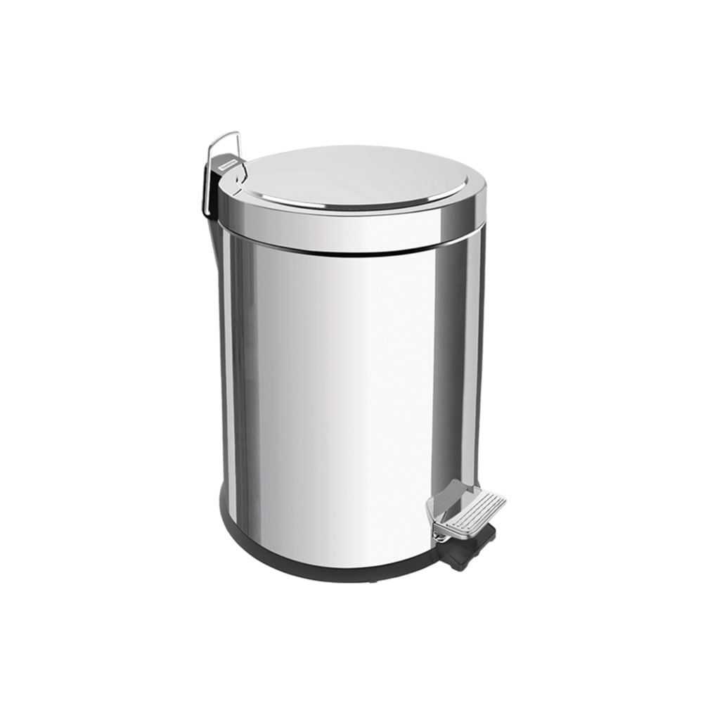 Lixeira com Pedal Tramontina Brasil 3 Litros com Balde Interno e Acabamento Inox Polido em Oferta na Shopee