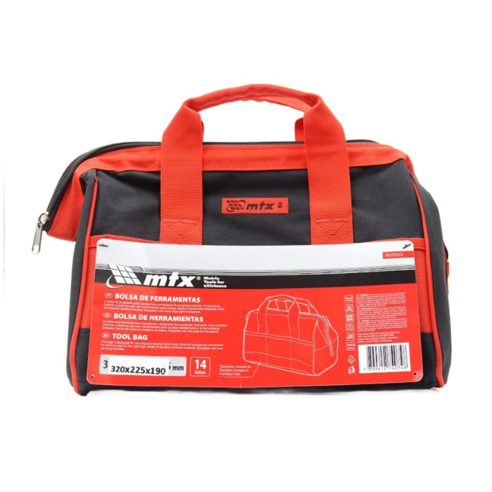 Bolsa p/ Ferramentas 14 Bolsos Alças Reforçadas MTX