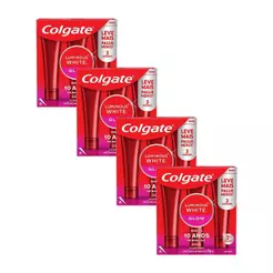 Kit 4 Pack Creme Dental Para Clareamento Colgate Luminous White Glow 70g 3un Cada