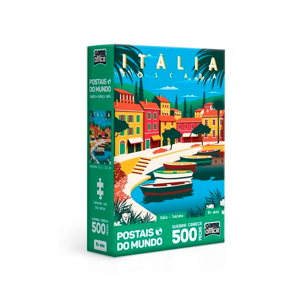 Quebra Cabeça 500 Peças Itália Toscana 2837 - Toyster em Oferta na Shopee
