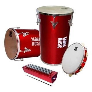 Kit Percussão Phx Samba Music Ksm04 Samba Pagode Completo