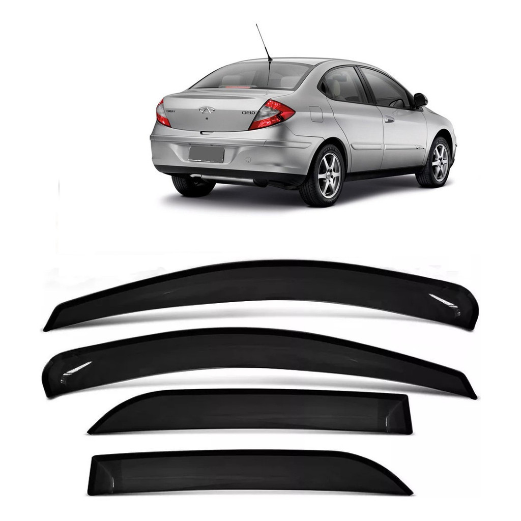Calha Defletor Chuva Fume Chery Cielo Sedan 2013 2014 2015