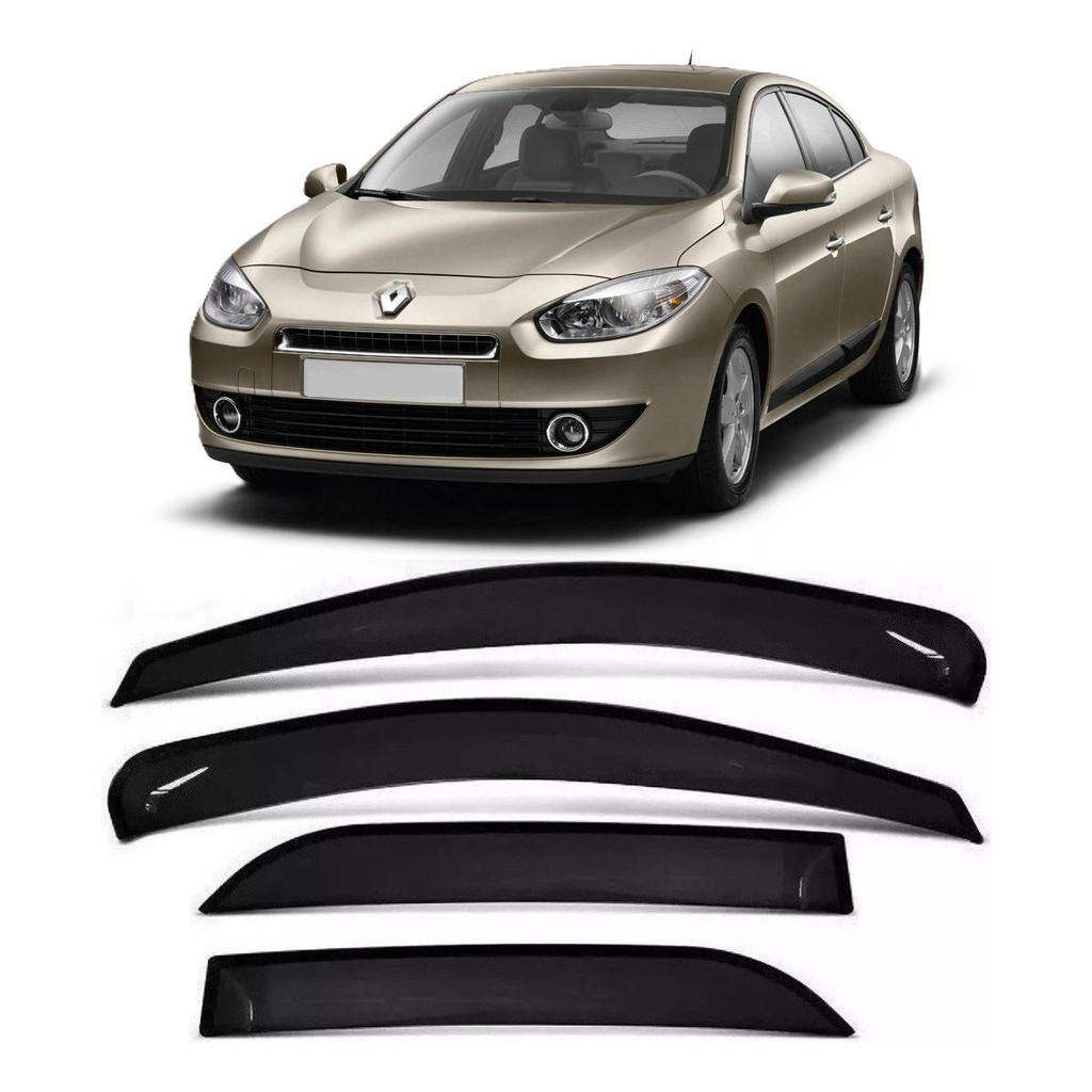Calha Defletor Chuva Fume Renault Fluence 2014 2015 2016