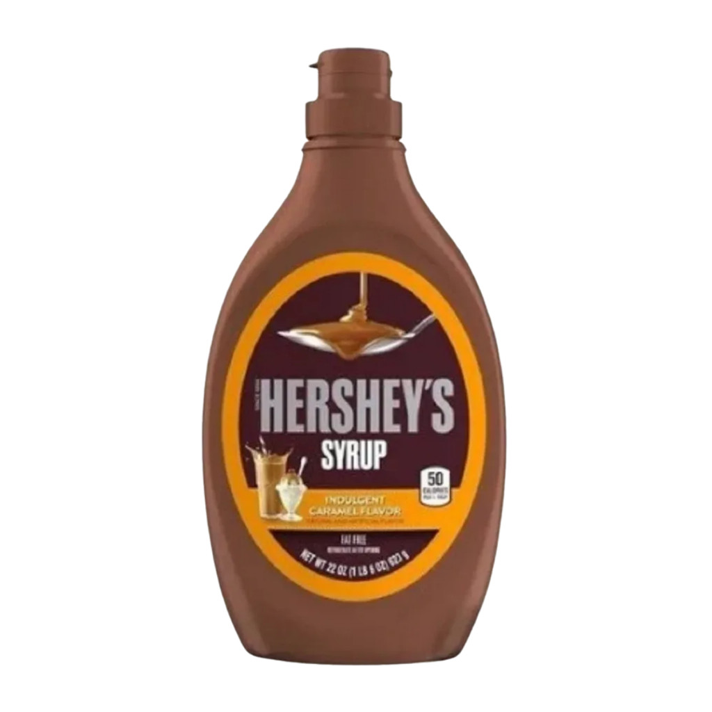 Calda De Caramelo Hershey’s Syrup 623g Cobertura Para Sorvete Waffle Panqueca