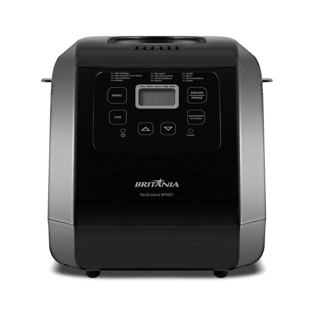 Panificadora Britânia Digital 12 Programas 3L BPNE01 em Oferta na Shopee