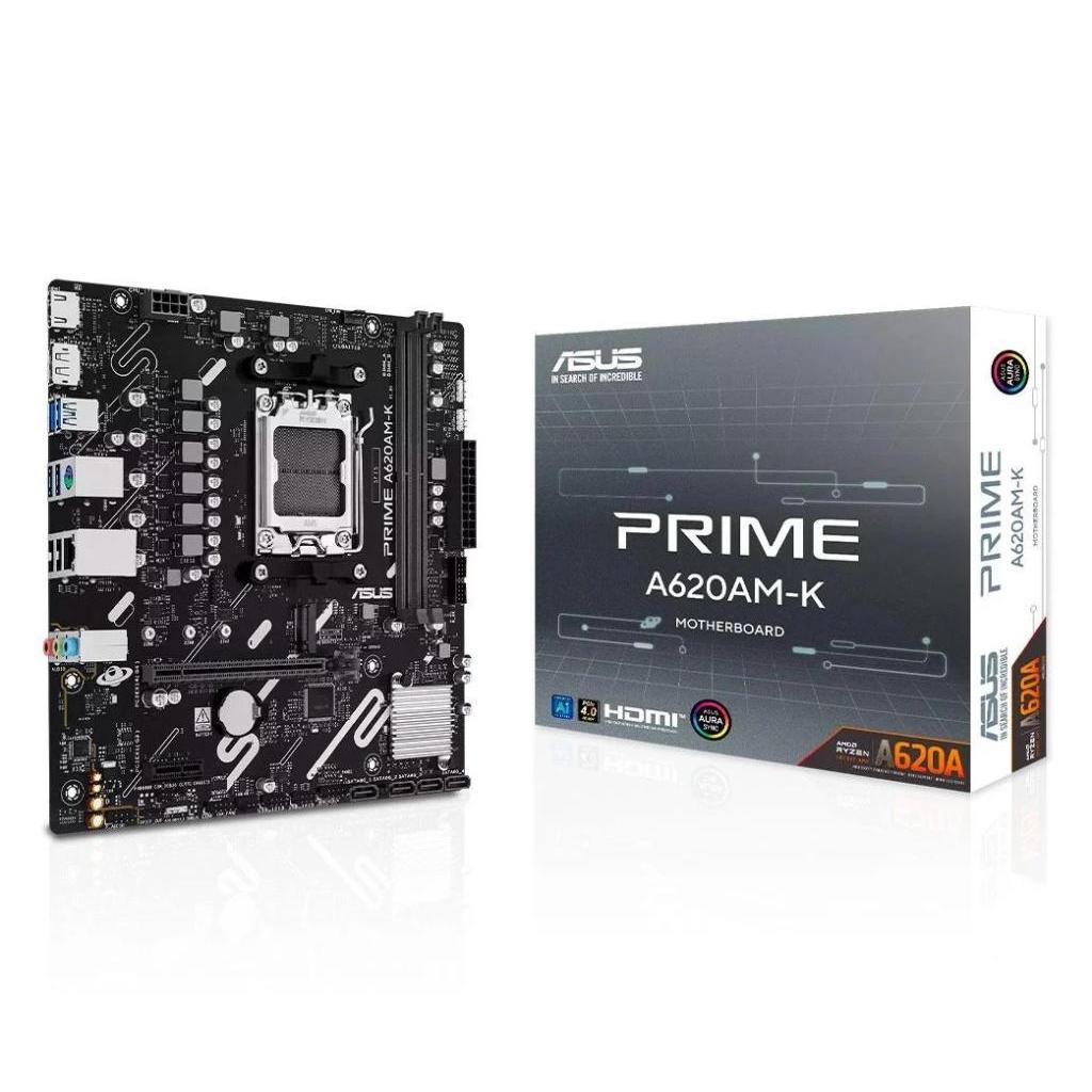 Placa mãe Asus Prime A620AM-K AMD DDR5 AM5 mATX